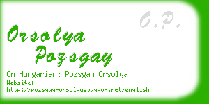 orsolya pozsgay business card